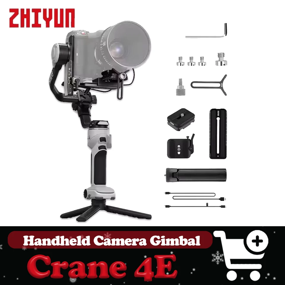 

ZHIYUN CINEPEER CRANE 4E 3-осевой ручной стабилизатор подвеса для беззеркальных зеркальных камер Sony Canon Nikon Panasonic