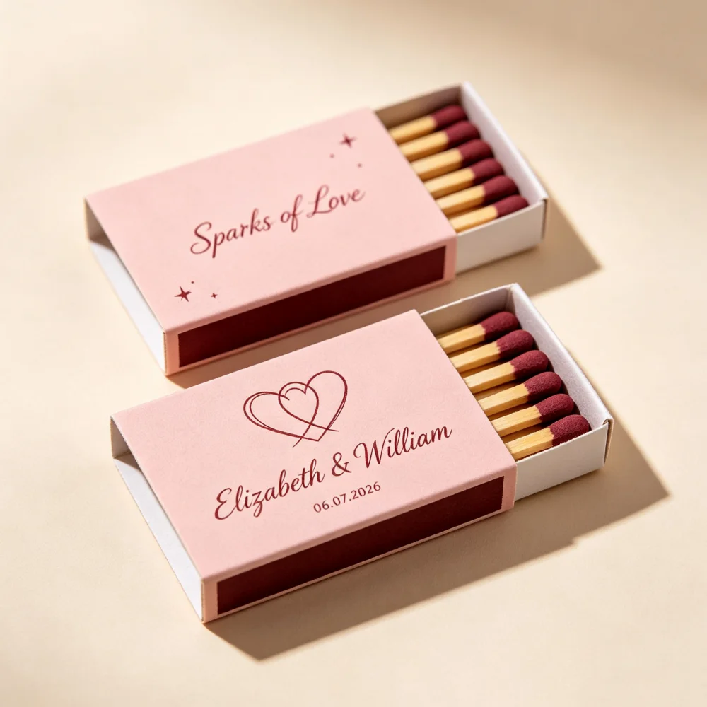 50pcs Plain Empty Match Box Sliding Drawer Paper Matchbox Without Matches Custom Logo wer Engagement Rehearsal Dinner Guest P