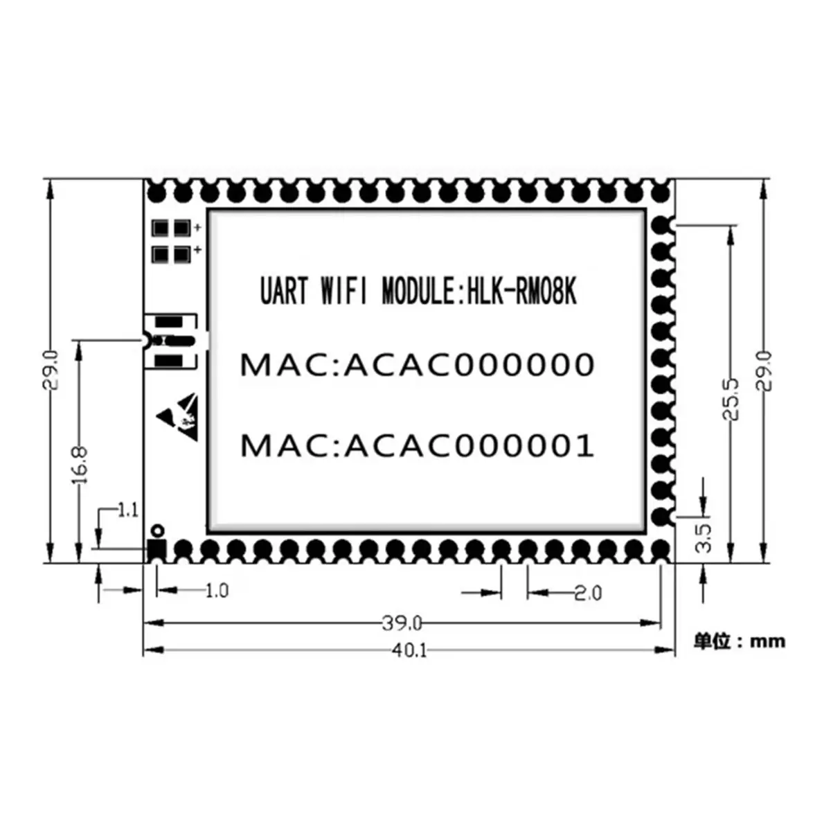 RM08K Serial to Wifi Module Ethernet Smart Home Control Wireless Routing Module MT7688K HLK-RM08K Network Converter