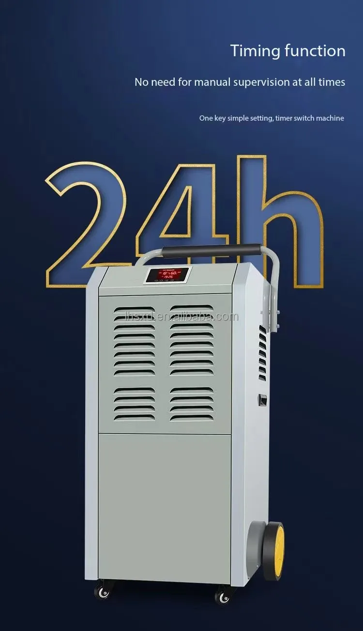asement Dryer Workshop Warehouse Large-area Commercial Dehumidifier Intelligent  High-power Dehumidifier B