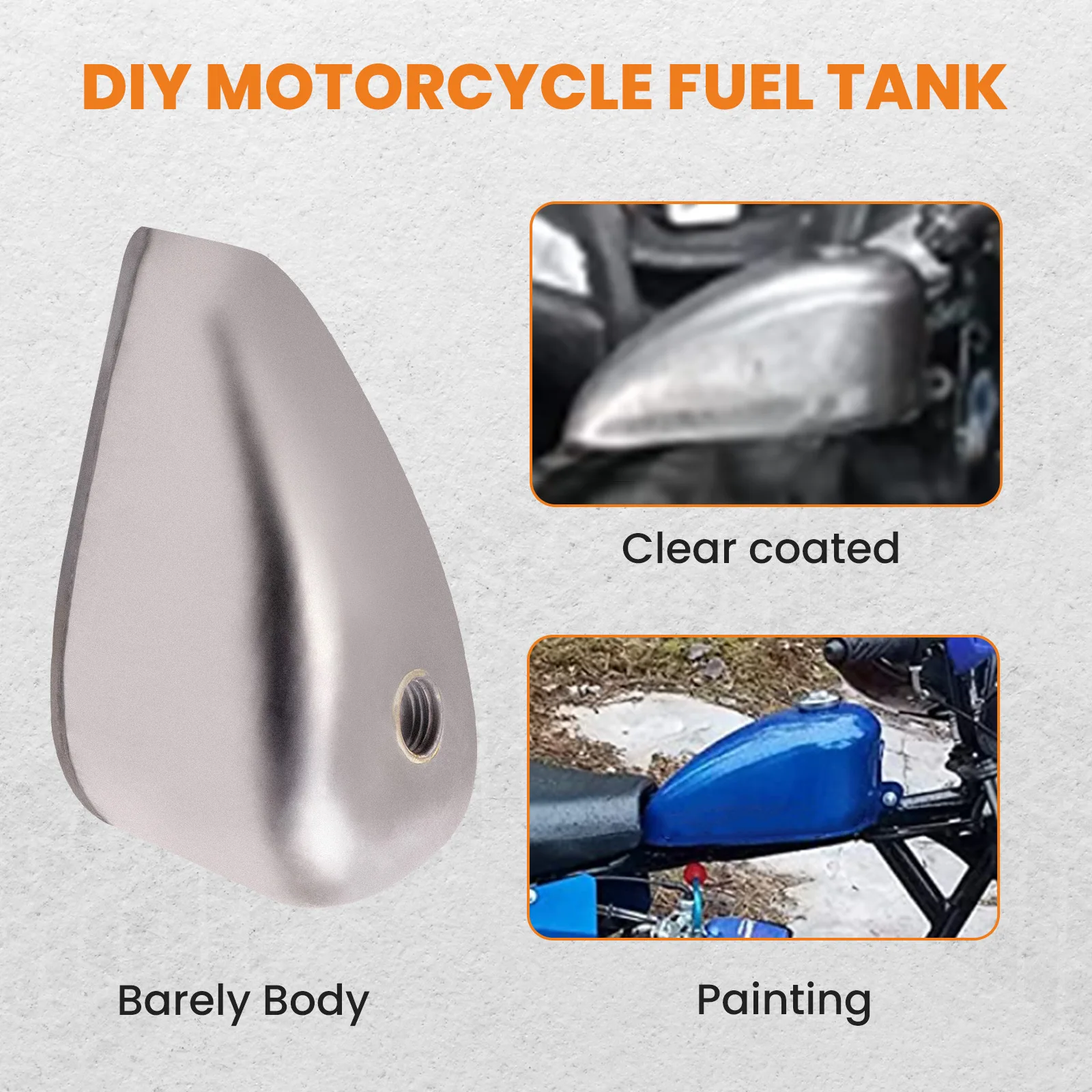 Motorcycle Gas Tank With Mounting Hardware For Harley-davidson Sportster 55- 78 2.4 Gallon