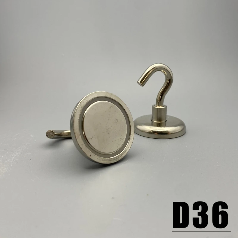 1/2/3/5Pcs Diameter 36mm Magnets Hook D36 hook Circular Heavy Duty Wall Hanger Strong Powerful magnet Magnetic Imanes