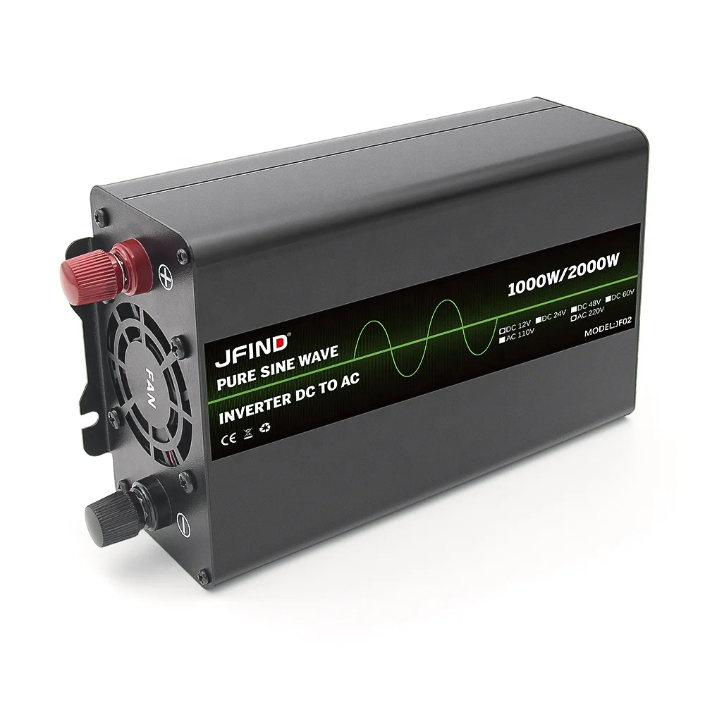 

Pure Sine Wave Car Power Inverter DC 12V to AC 220V Voltage 50/60HZ Converter Support for 1000W Car Inverters