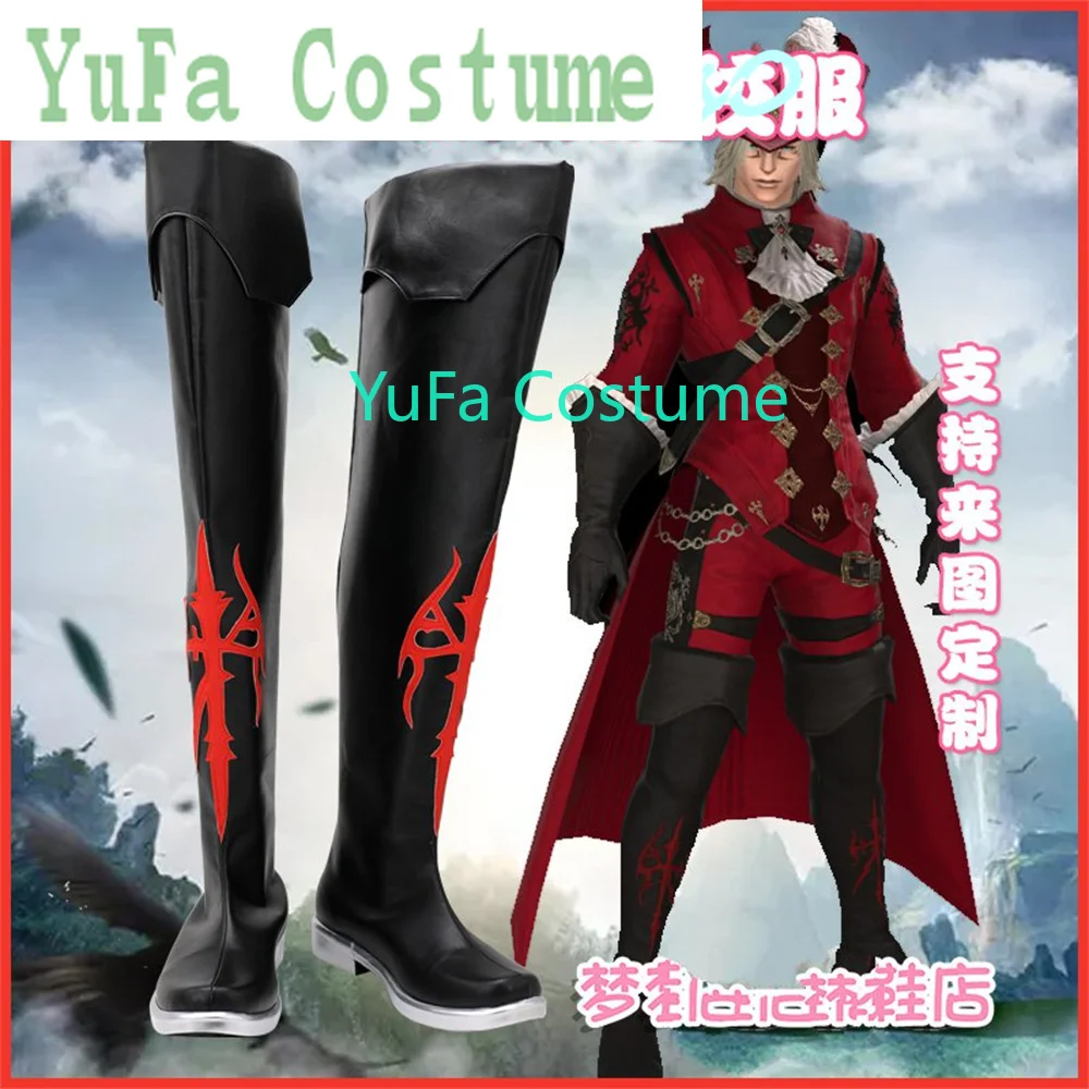 FINAL FANTASY XIV A Realm Reborn FF14 school uniform Mage Cosplay Shoes Boots Game Anime Carnival Party Halloween Chritmas YuFa