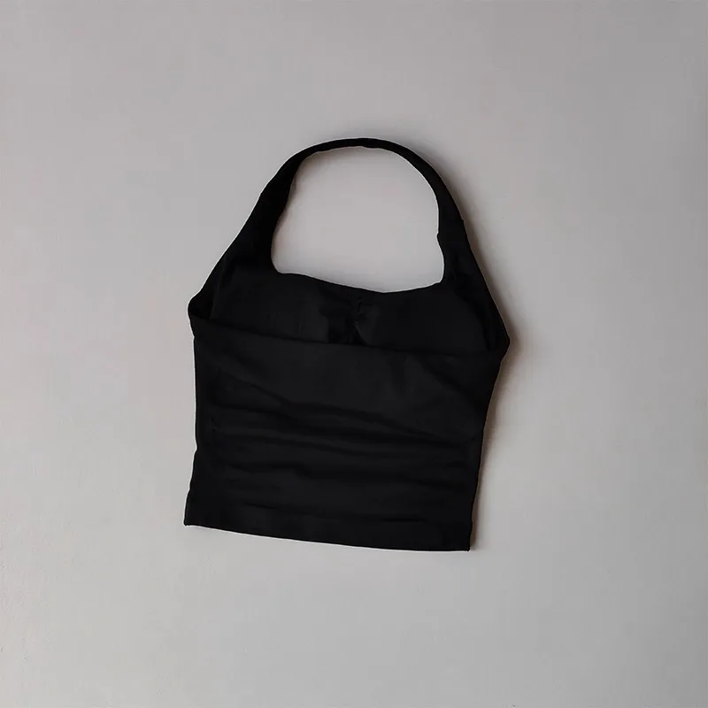 Halter yogavest, schokbestendig hardloopsporten, sportondergoed met hoge sterkte, fitness, pilates jarretel, mooie rug, herfst