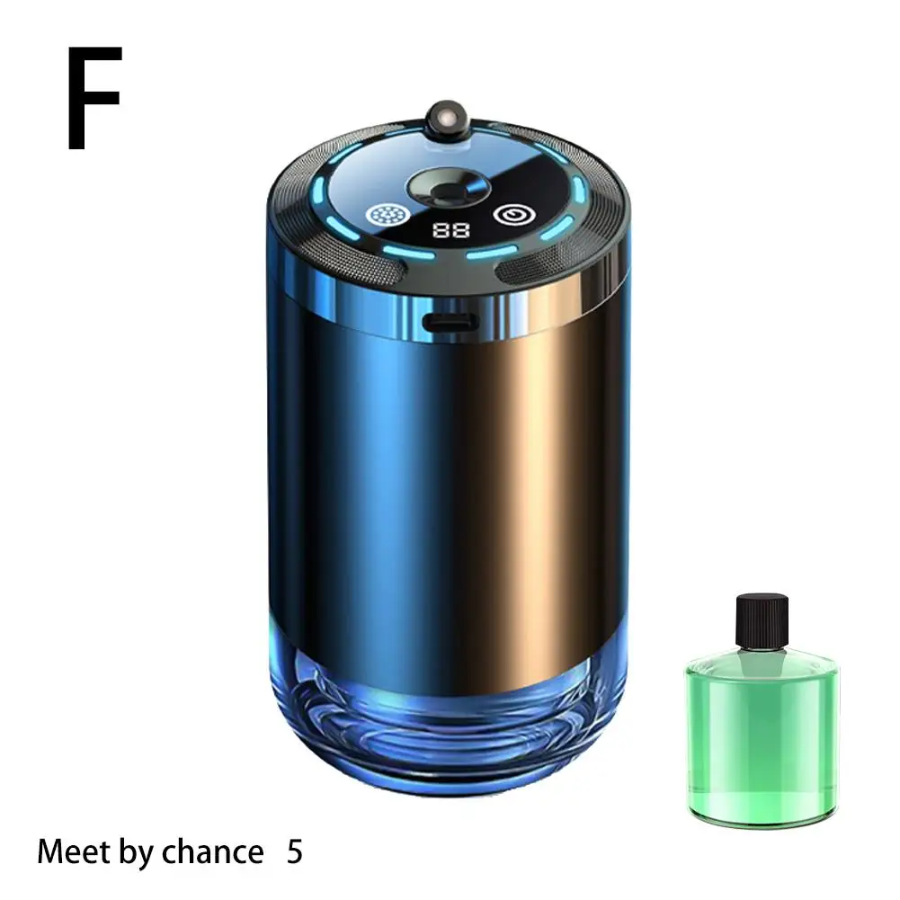 NONE Intelligenter Auto-Lufterfrischer, wiederaufladbarer Auto-Aroma-Diffusor, 5 Stufen einstellbarer intelligenter Auto-Diffusor 4