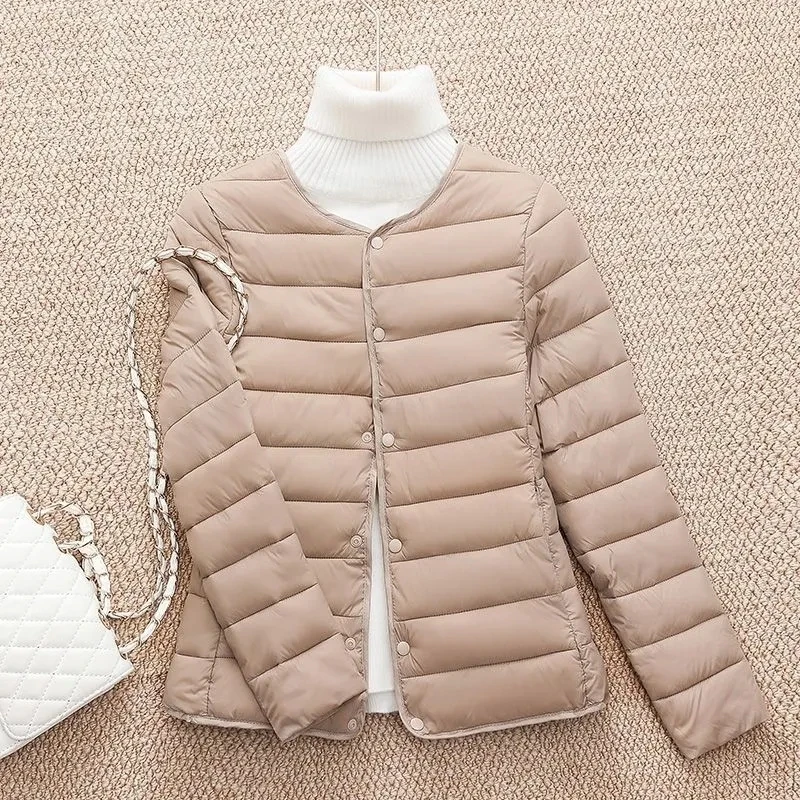 Autumn Winter Women Short Down Cotton Jacket 2026 New Thin Light Warm Coat Women Parkas Female Casual Outwear Lady Tops