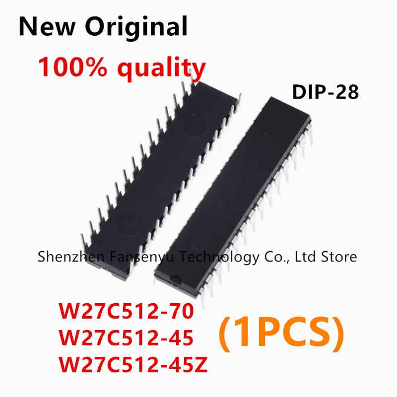 (1piece) 100% New W27C512-70 W27C512-45 W27C512-45Z DIP-28