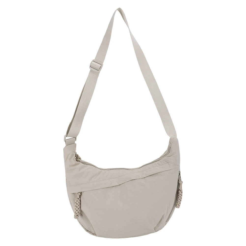 

Нейлоновая сумка через плечо с регулируемым ремешком. Модная сумка в форме полумесяца. Сумка-тоут. Повседневная сумка на ремне для женщин. Тренажерный зал. Шоппинг. Пляжные путешествия.