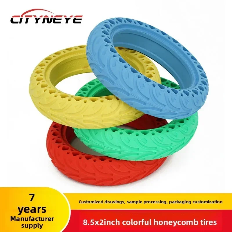 

Взрывозащищенные амортизирующие цветные резиновые шины для электрического скутера M365, 8,5-дюймовые универсальные аксессуары