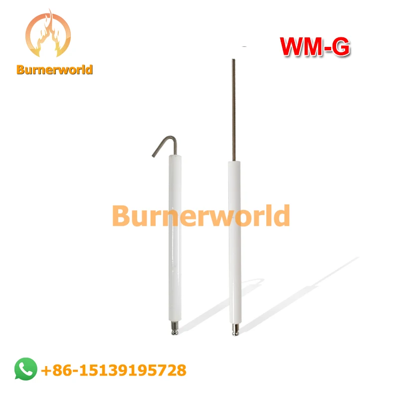 

Weishaupt Ignition Electrode and Ion probe WM-G10N Burner Spark Plug Ceramic Electrode Flame Detection Probe