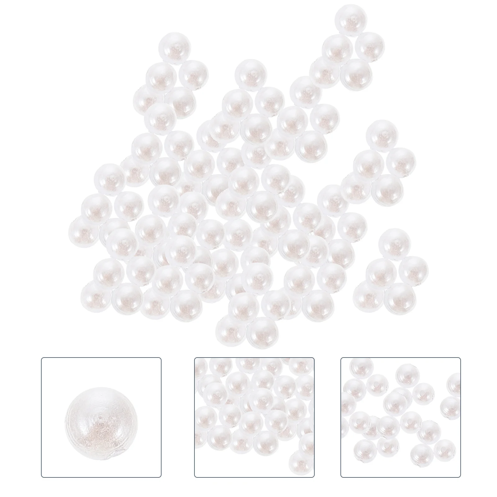 10000Pcs Nail Art Plastic Charms Elegant Pearl Nail Ornaments Fine Craftsmanship DIY Manicure Supply for Women Girls