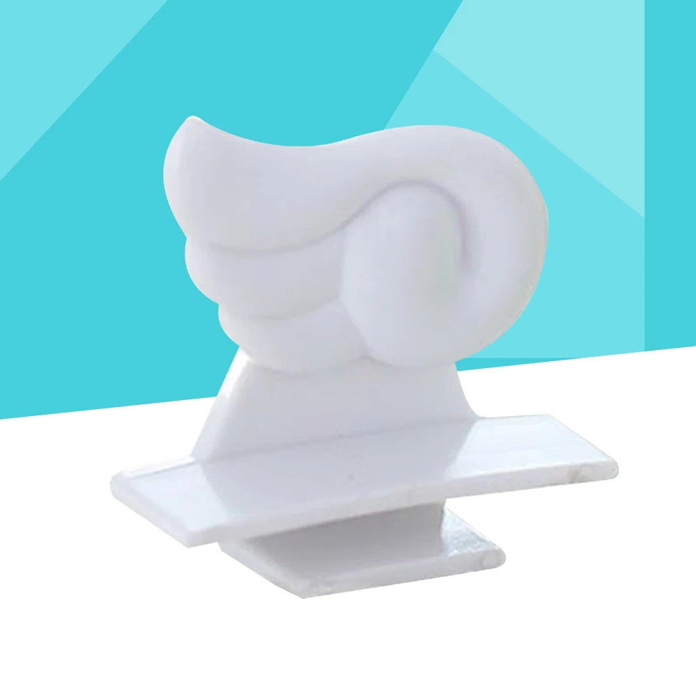 

5 шт. модный портативный чехол для унитаза, чехол для сиденья унитаза, подъемник, крышка сиденья, избегайте прикосновения формы крыльев (белый цвет)