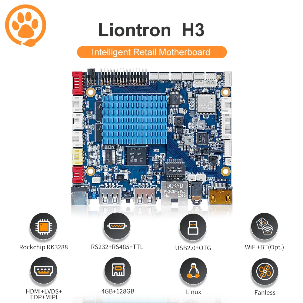 

Liontron H3 Android Motherboard RK3288 1.8GHz Quad Core for tablet Customized Professional PCBA Circuit Embedded Rockchip Linux