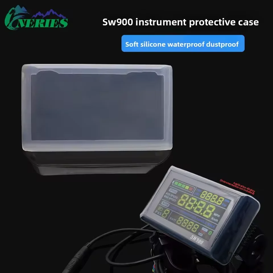 SW900 LCD-Instrumententafel-Abdeckung, kratzfester Displayschutz, regenfester Silikon-Transparentschutz für Elektrofahrräder