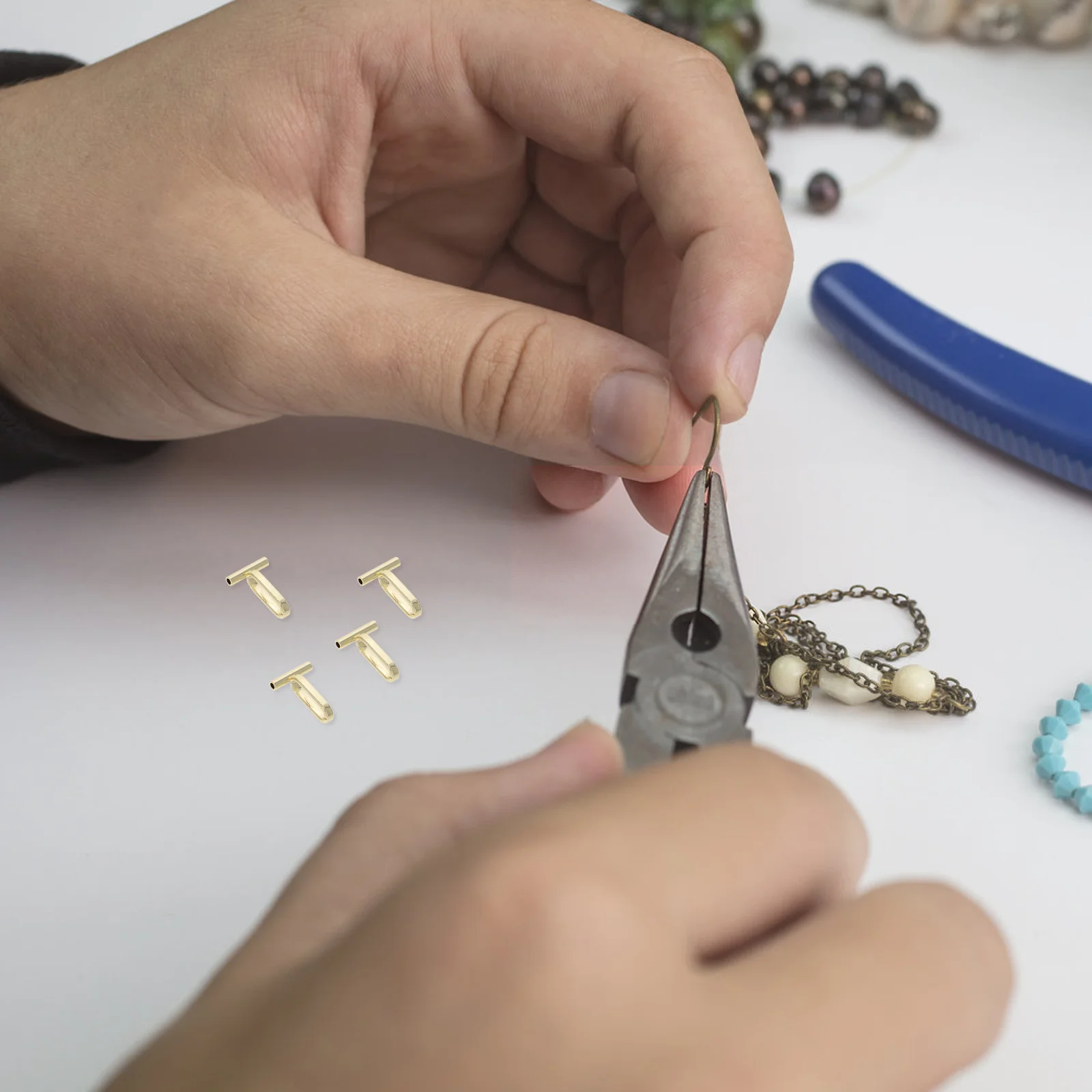 

6Pcs Brooch Converters Mini Pin Converters for Pins Versatile Styling Options Trendy Light Finish Clothing Brooch