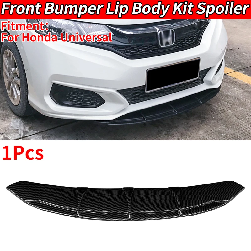 

For Universal Honda Series Civic/INSIGHT/Accord/Spirior City/Step Wgn Car Front Bumper Splitters Lip Body Kit Spoiler Accessory