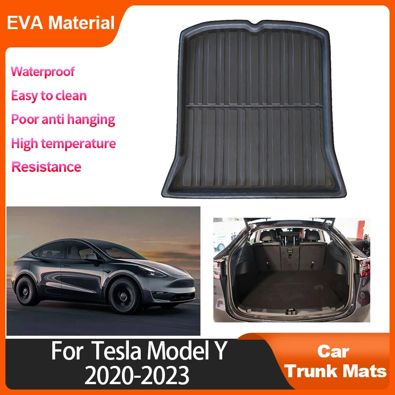 

Trunk Mat For Tesla Model Y 2020 2021 2022 2023 Accessorie Waterproof Protective Storage Pad Carpet Anti-Kick Pad Floor Mat EVA