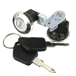 Juego de barriles de cerradura de puerta delantera con llaves, 2 uds., para Peugeot 106 MK2 1997-2004 205 405