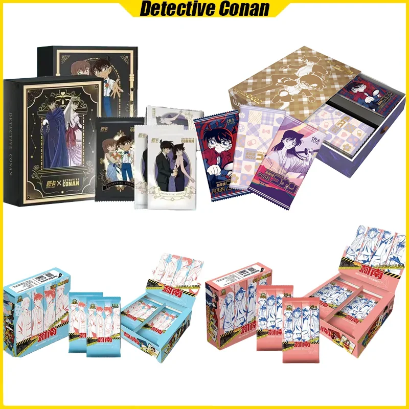 Detective Conan Cards Conan Series Anime Collection Cards Mistery Box Board Games Toys Birthday Gifts for Boys and Girls