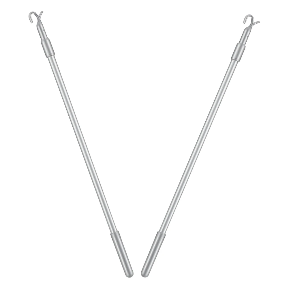 

2pcs Blind Opening Rods Telescopic Aluminum Alloy Vertical Blinds Replacement Parts Smooth Operation Lightweight Wear