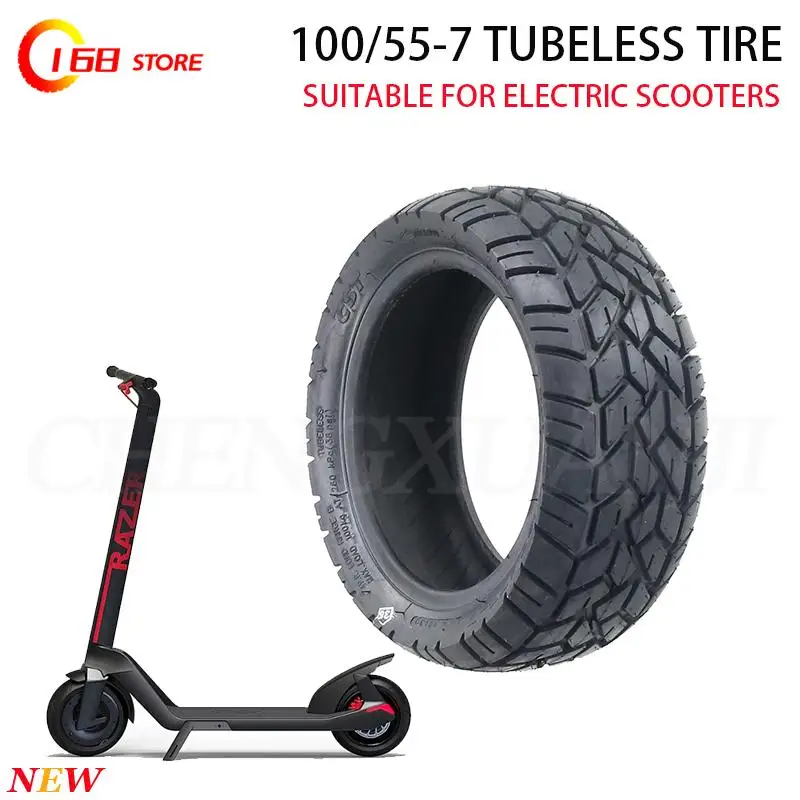 

Original 100/55-7 Tire For KAABO Wolf King GTR Electric Scooter 12Inch Tubeless Run Stability CST Anti-puncture All-terrain Tyre