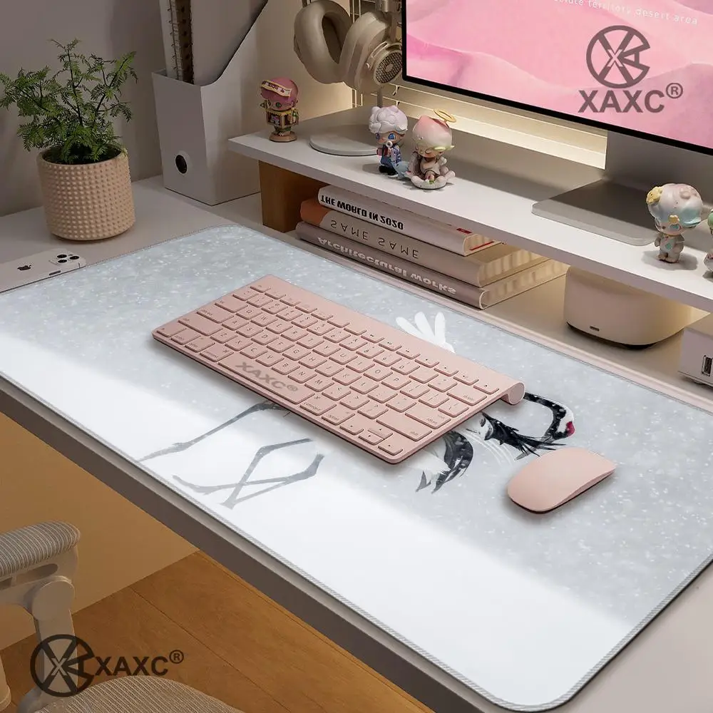 Red-crowned crane XAXC Mouse Pad large keyboard mouse desk pad non-slip rubber gaming mouse pad laptop mouse carpet