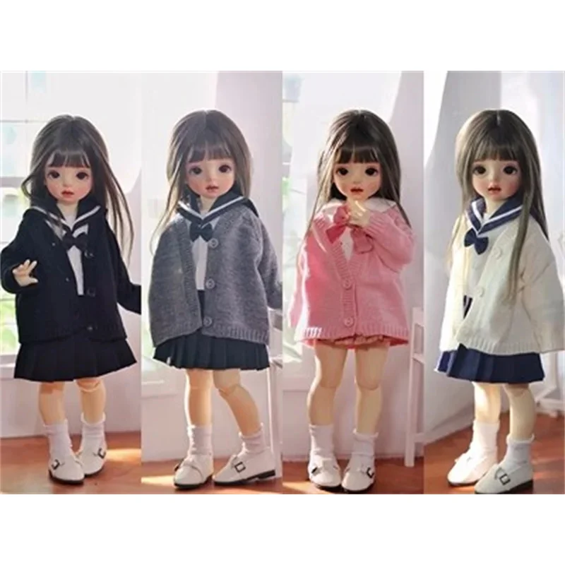 

BJD Clothing 1/6 Doll 4-color knitted Cardigan Loose Top BJD Doll Accessories (no dolls)