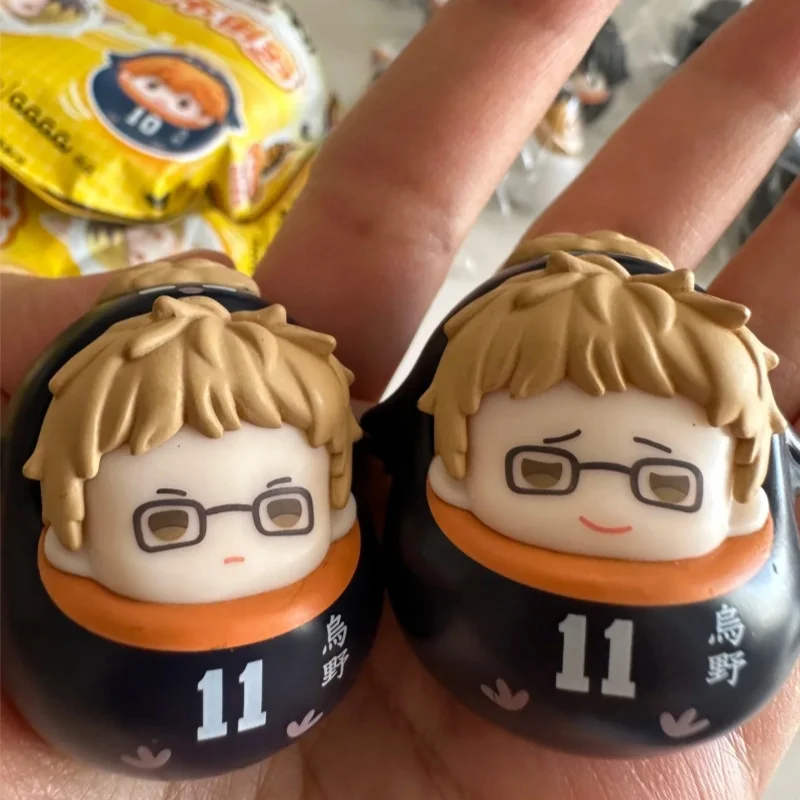 Haikyuu!! Yu Nishinoya Anime Tadashi Yamaguchi Shoyo Hinata Mini Tumbler Puppe Blind Box Desktop Dekoration Zubehör Spielzeug Geschenk