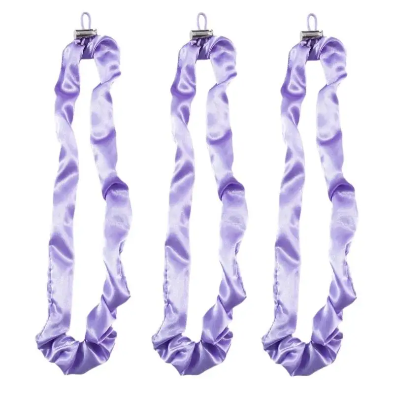 39BB 3Pcs Set Elastic Hair Rope Adjustable High Stretch Soft Comfortable Fabric for Kids Adults Gentle on Scalp Everyday Use