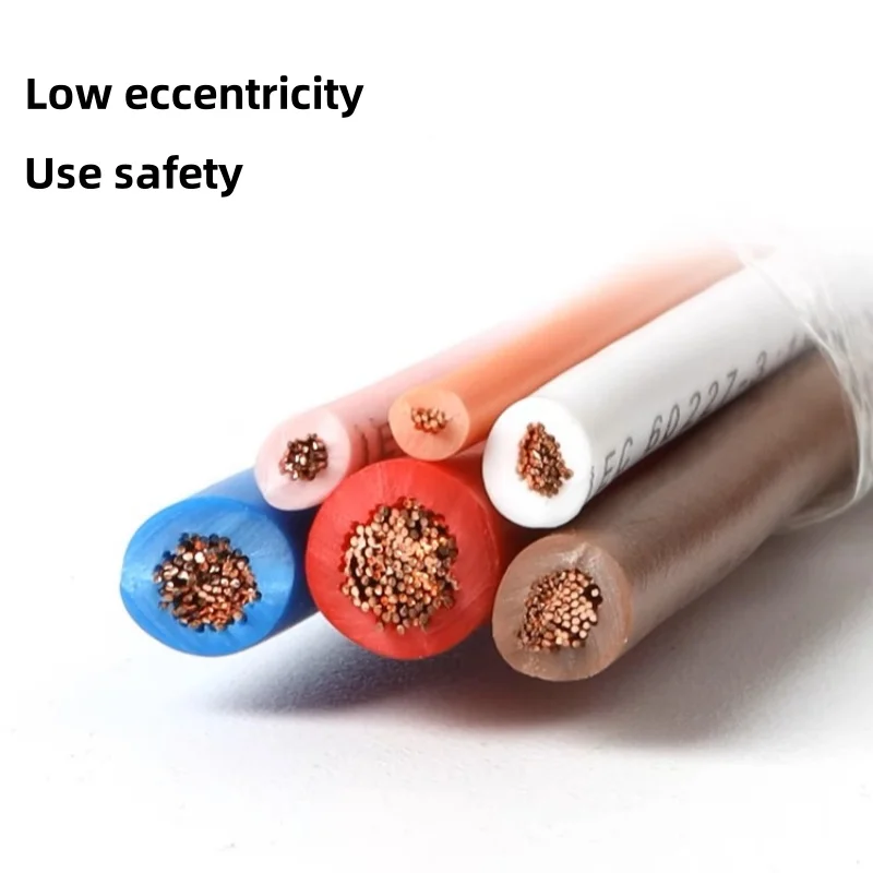 Single core PVC sheathed flexible wire RV0.3/0.5/0.75/1.0/1.5/2.5/4MM electronic wire 22 20 13 11 9 5 3AWGsignal extension cable