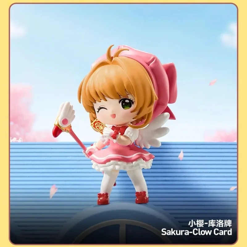 POPMART Magic Card Girl Sakura Transparent Card Series Figurine Blind Box Girls' Gift Decorative Gift Original Genuine Product