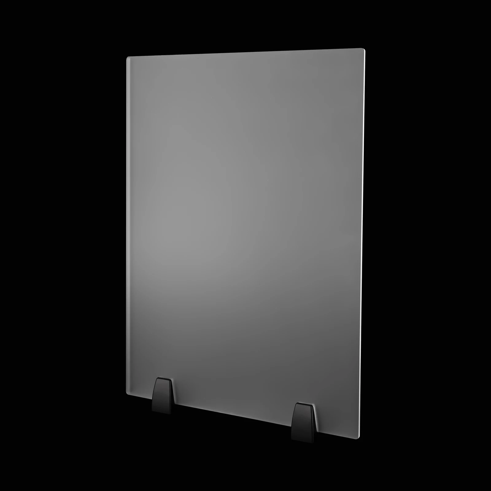 2 Frosted Acrylic Desk Privacy Panels (24x18"). Clamp-on, Durable For Open Offices/Classrooms, Easy Install, Protects Privacy