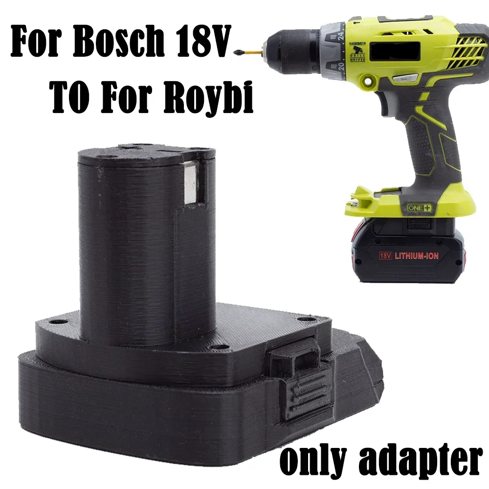 para Bosch 18v Conversor de Bateria de Íon de Lítio para Ryobi um Mais 18v Bateria Furadeira Elétrica sem Fio Ferramenta Elétrica sem Baterias