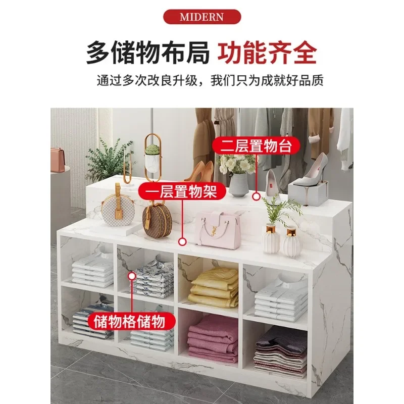Clothing store Double-sided grid women's clothing store Small Nakajima cabinet Display cabinet Display supermarket