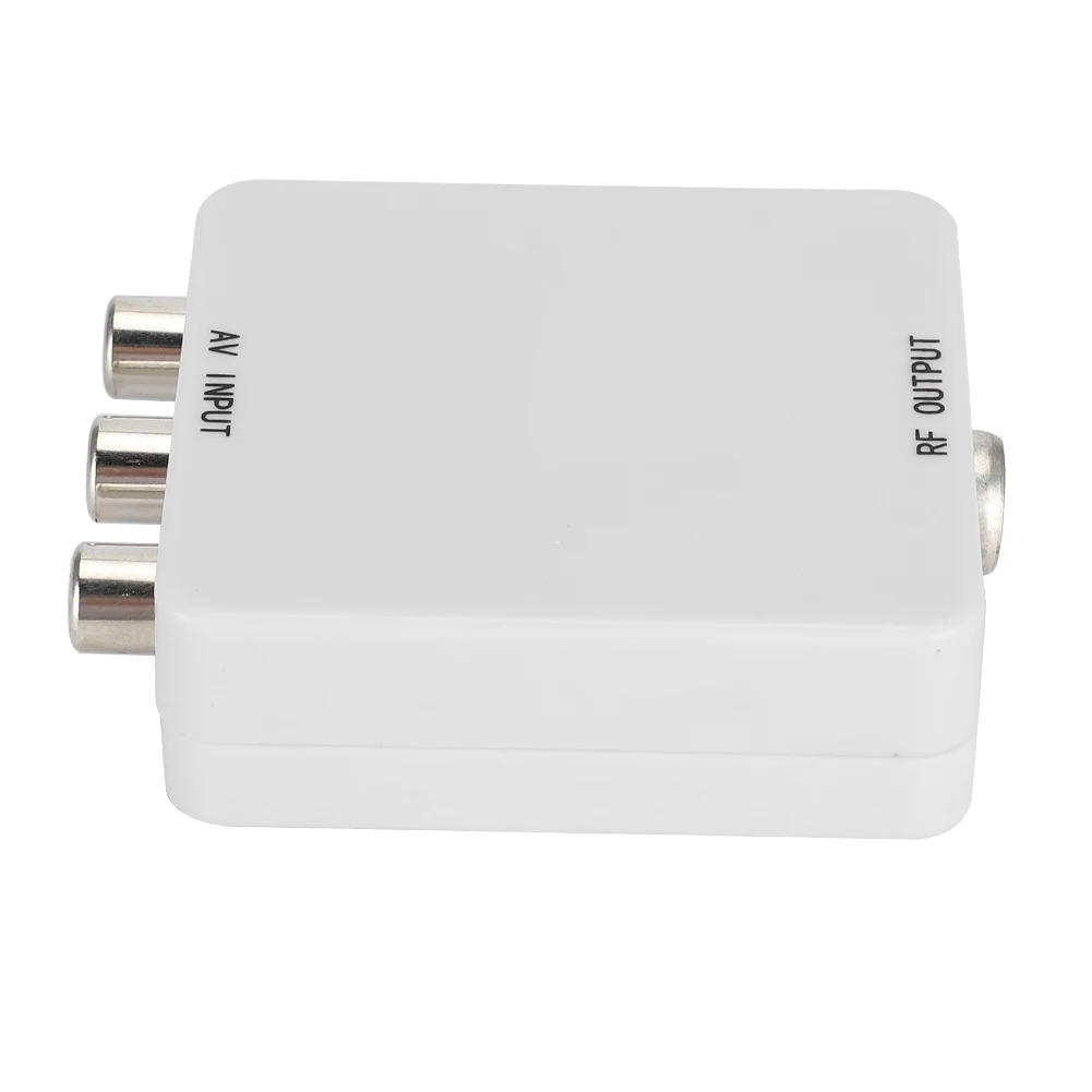 AV إلى RF محول فيديو صغير صندوق سائق-محول إشارة التلفزيون الجلاد 67.25 ميجا هرتز 61.25 ميجا هرتز محول فيديو صغير #3