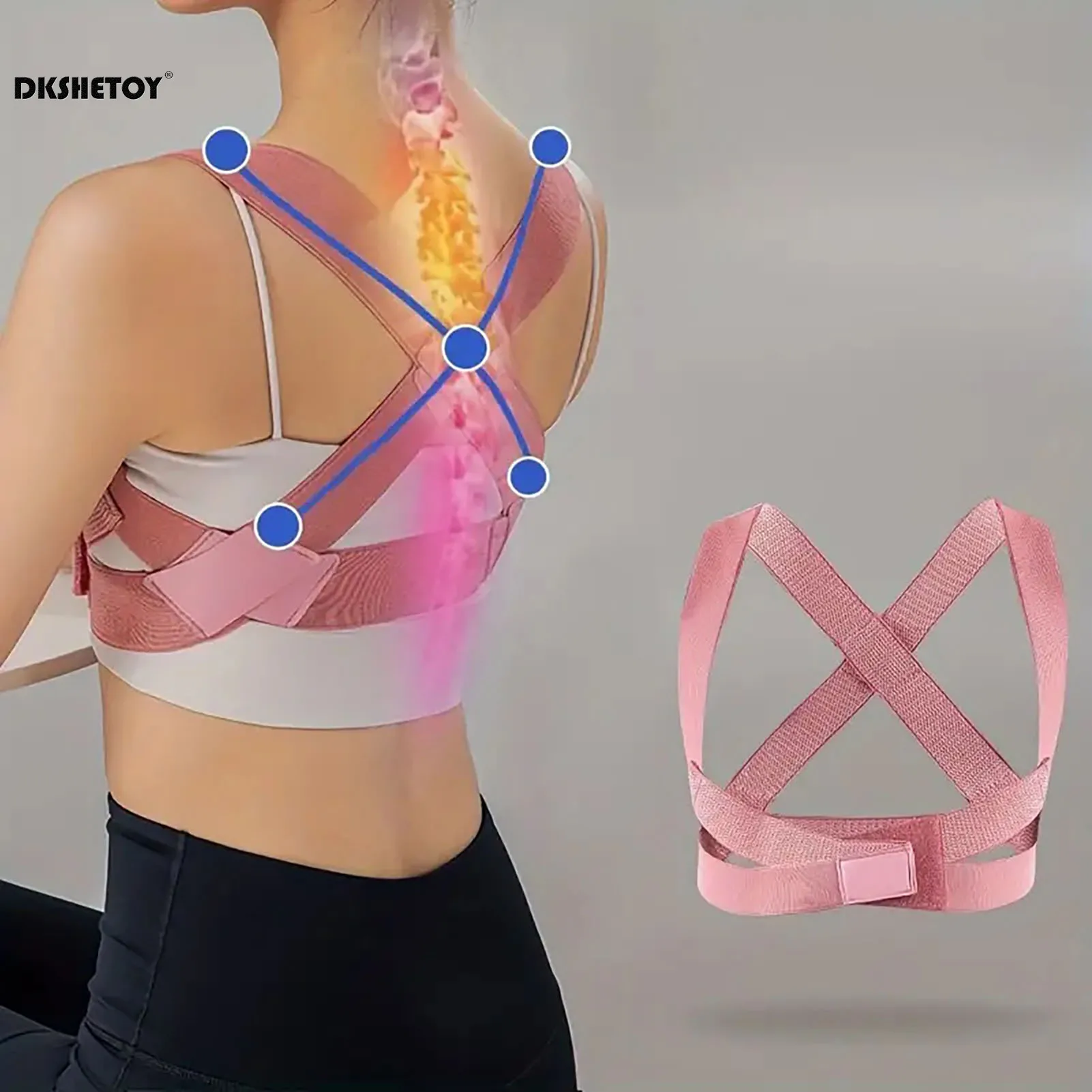 Adjustable Back Posture Corrector Vest body Correction braces back support Belt for Adults students Posture Correction devices