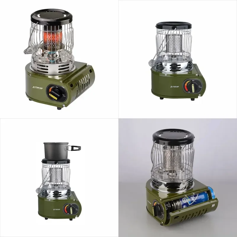 STARCAMP Outdoor Portable Camping Butane Heater and Stove 2 in 1