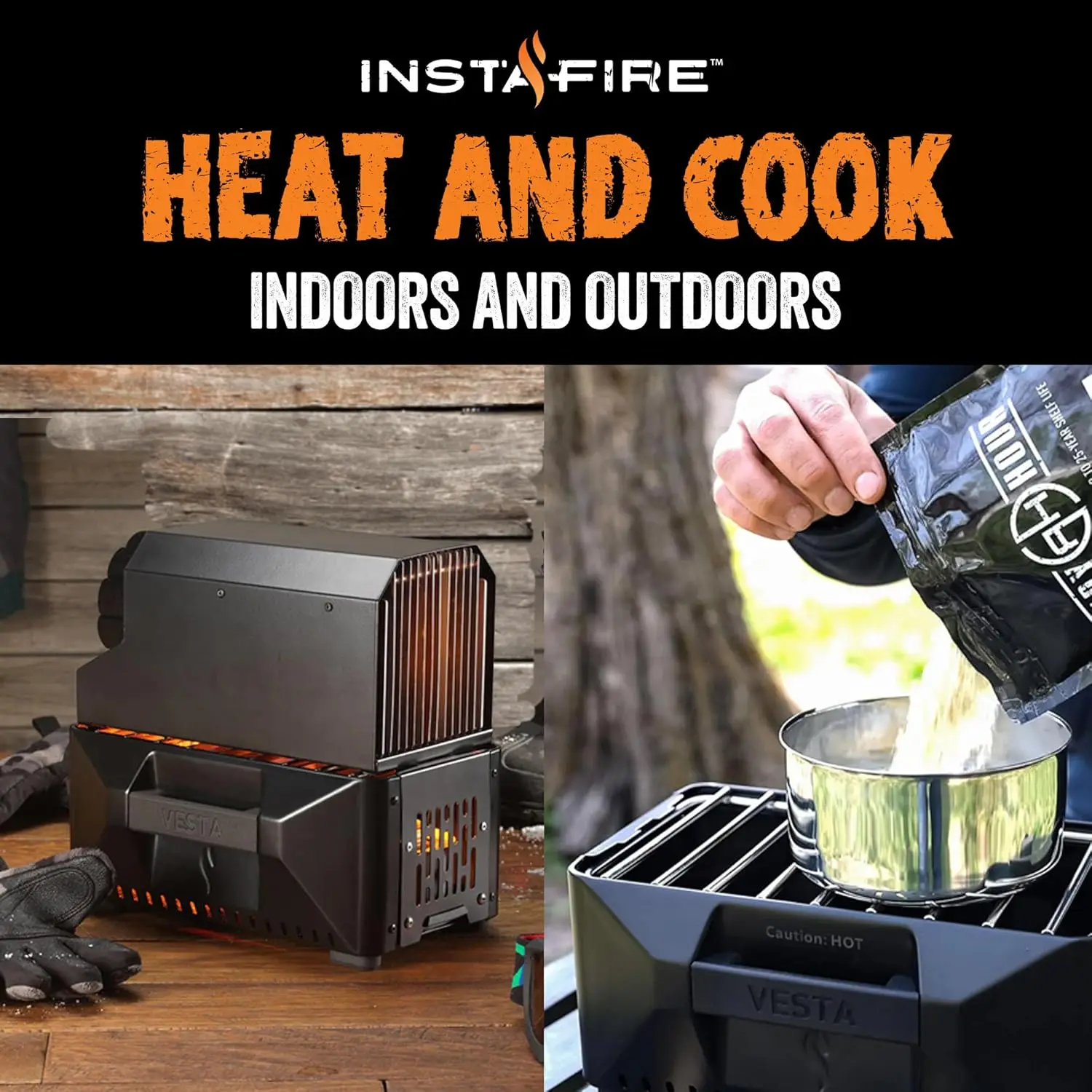 Camping Indoor/Outdoor Heater & Stove (Compact, Off-Grid, Emergency)