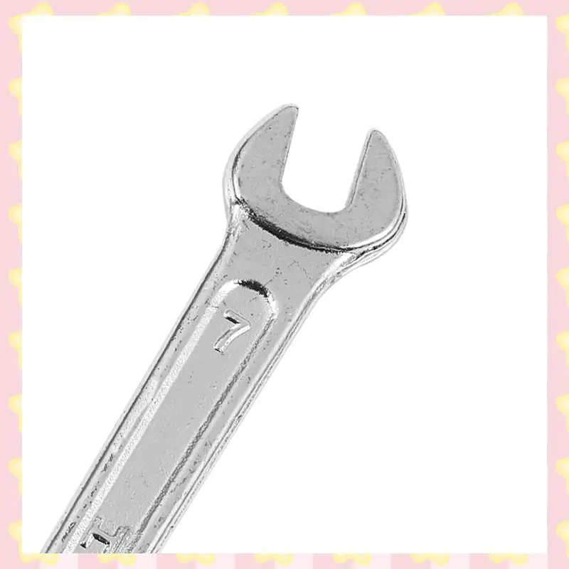 

AB51 10X Silver Tone 5.5Mm X 7Mm U Shape Double Open-Ended Wrench Tool