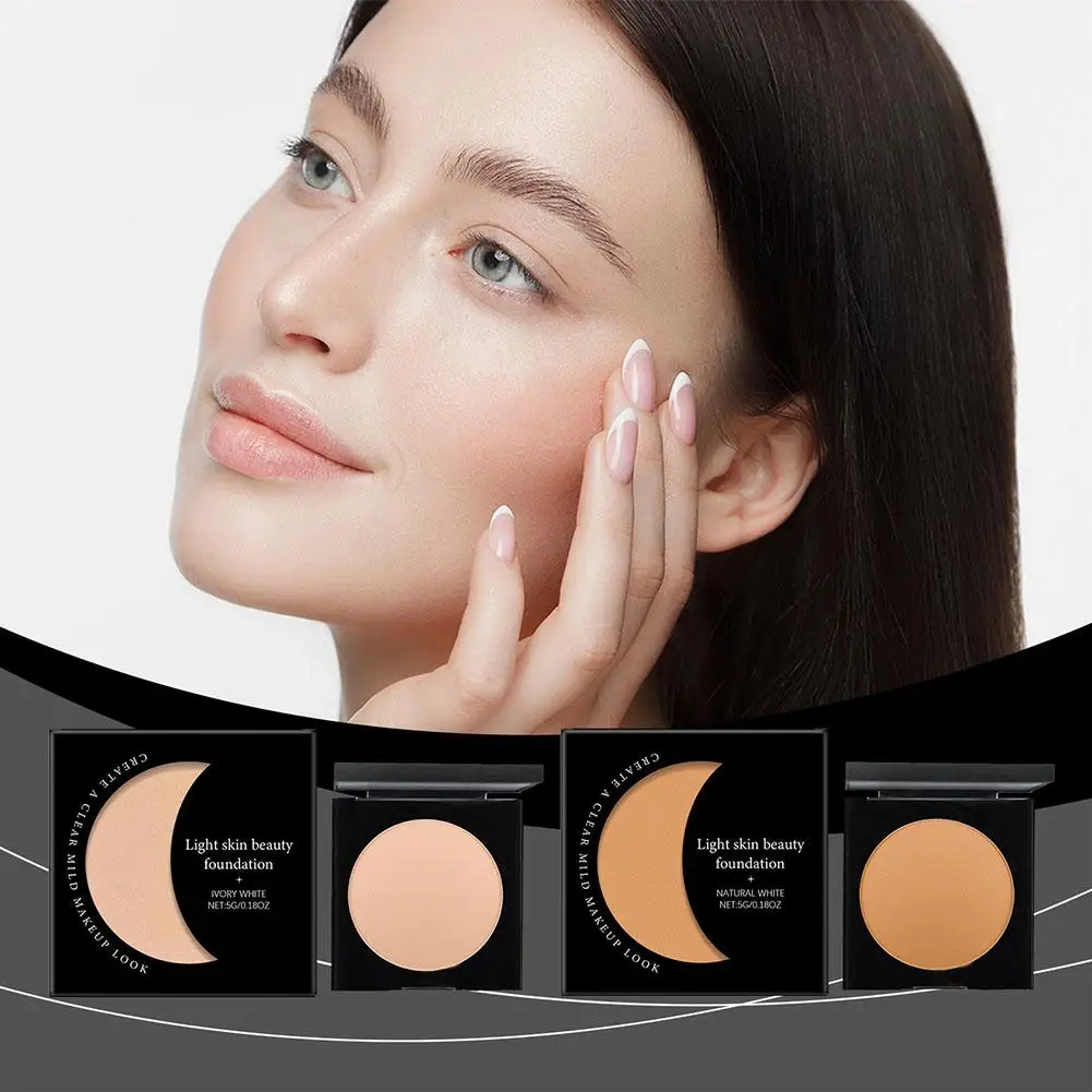 2 Colors Concealer Cream Full Coverage Acne Spot Dark Circles Contour Concealer Palette with Brush Moisturizing Cosmetics Makeup