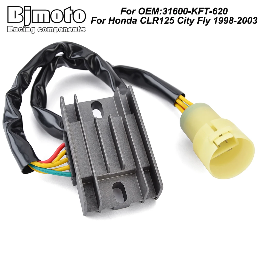 

Motorcycle Voltage Rectifier Regulator For Honda CLR125 City Fly 1998-2003 31600-KFT-620