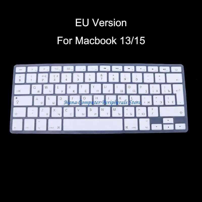 Air 13 15 EU 버전 러시아어를위한 F68C 키보드 실리콘 스킨 커버