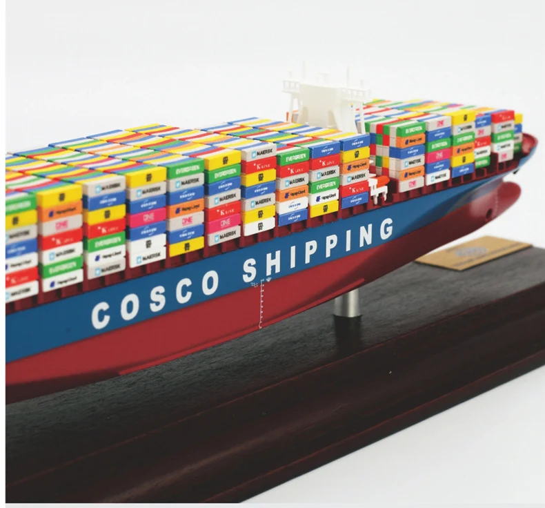 1:1000 Scale 35cm COSCO One Container Ship Model Shipping Company Gift Boys