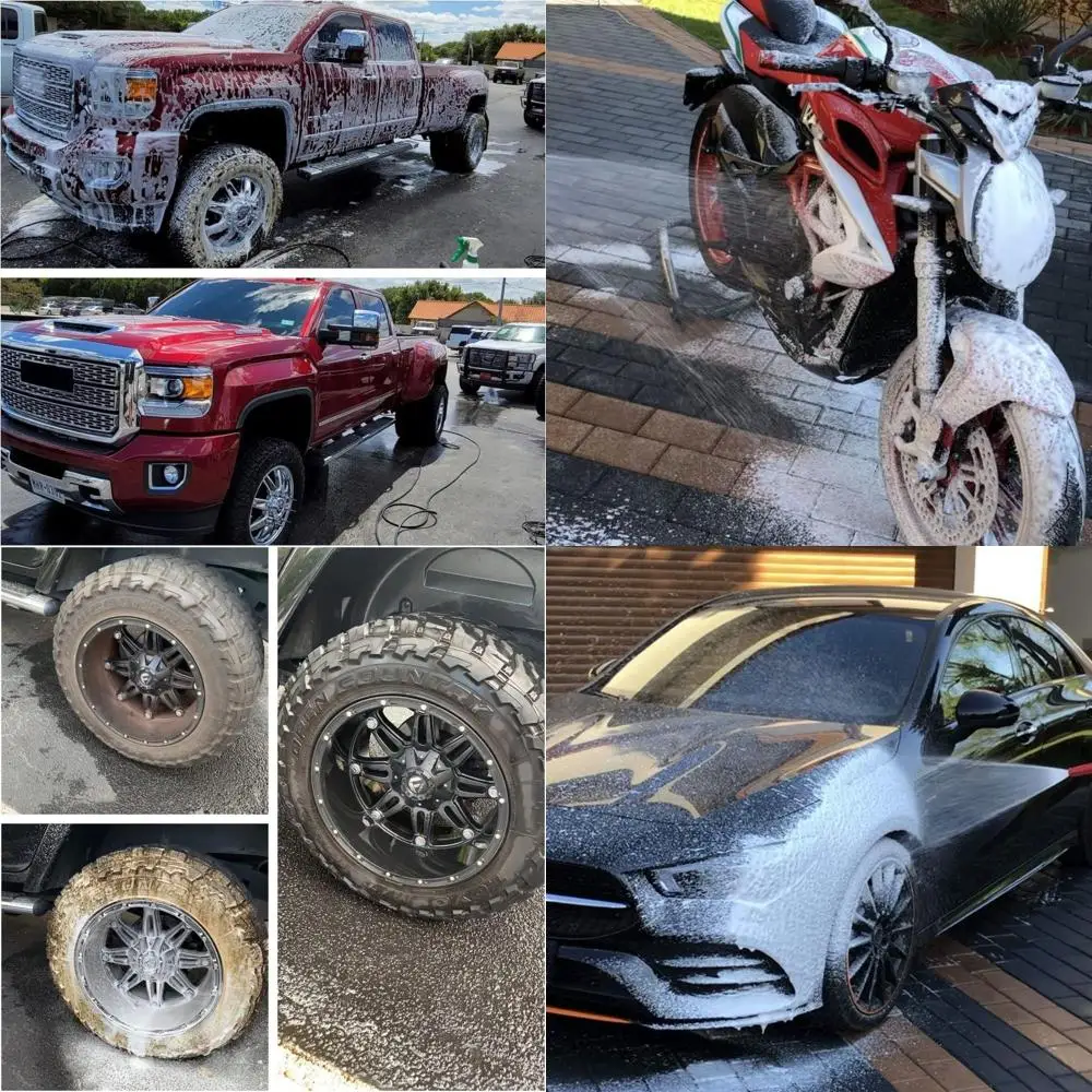 ash Chems Pro 100 Touchless Car ash Detergent Soap Concentrate No Brushing 32 Oz (Heavy-Duty) Commercial Grade Professional Auto