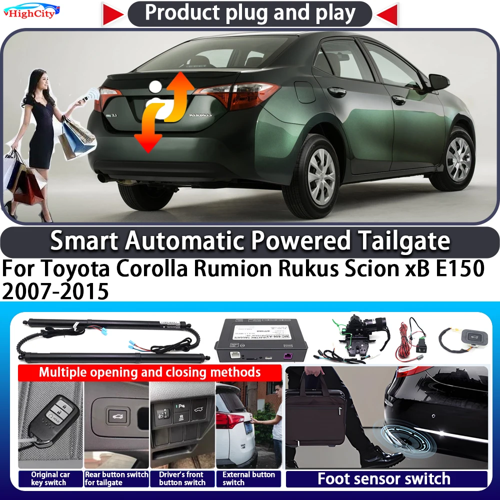 

For Toyota Corolla Rumion Rukus Scion xB E150 2007-2015 Smart Automatic Powered Tailgate Key Lift Close Kit Power Tailgate