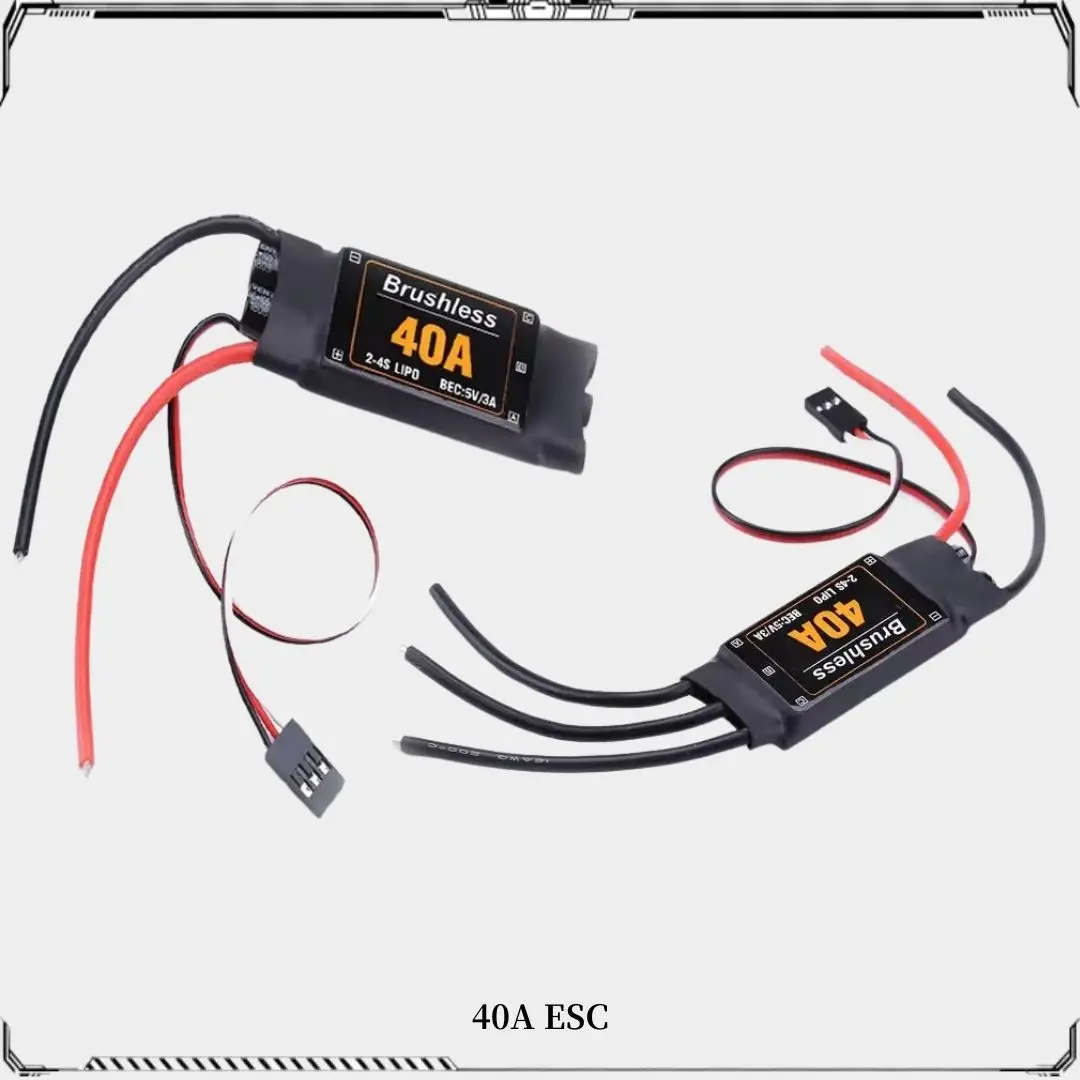 40A ESC 2-4S 5V/3A Brushless ESC Electronic Speed Controller For F450 S500 ZD550 RC Helicopter Quadcopter