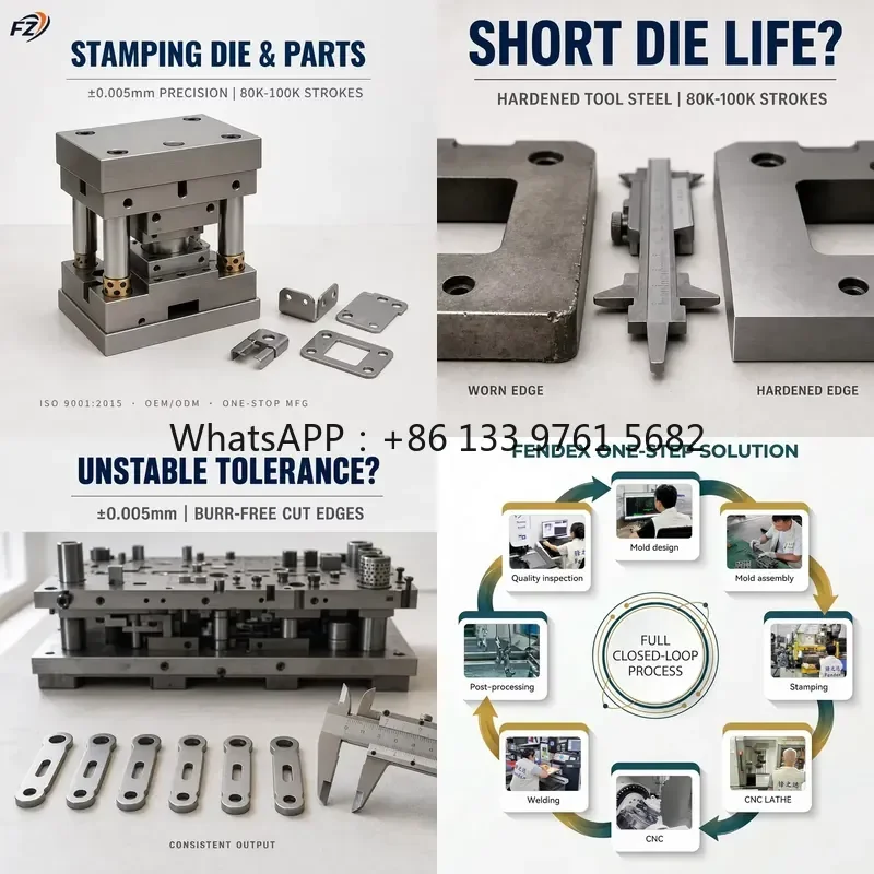 WSQ Customized Progressive Steel Press Punching Machine Stamping Tool and Die Sheet Metal Manufacturing Manufacturer Molding