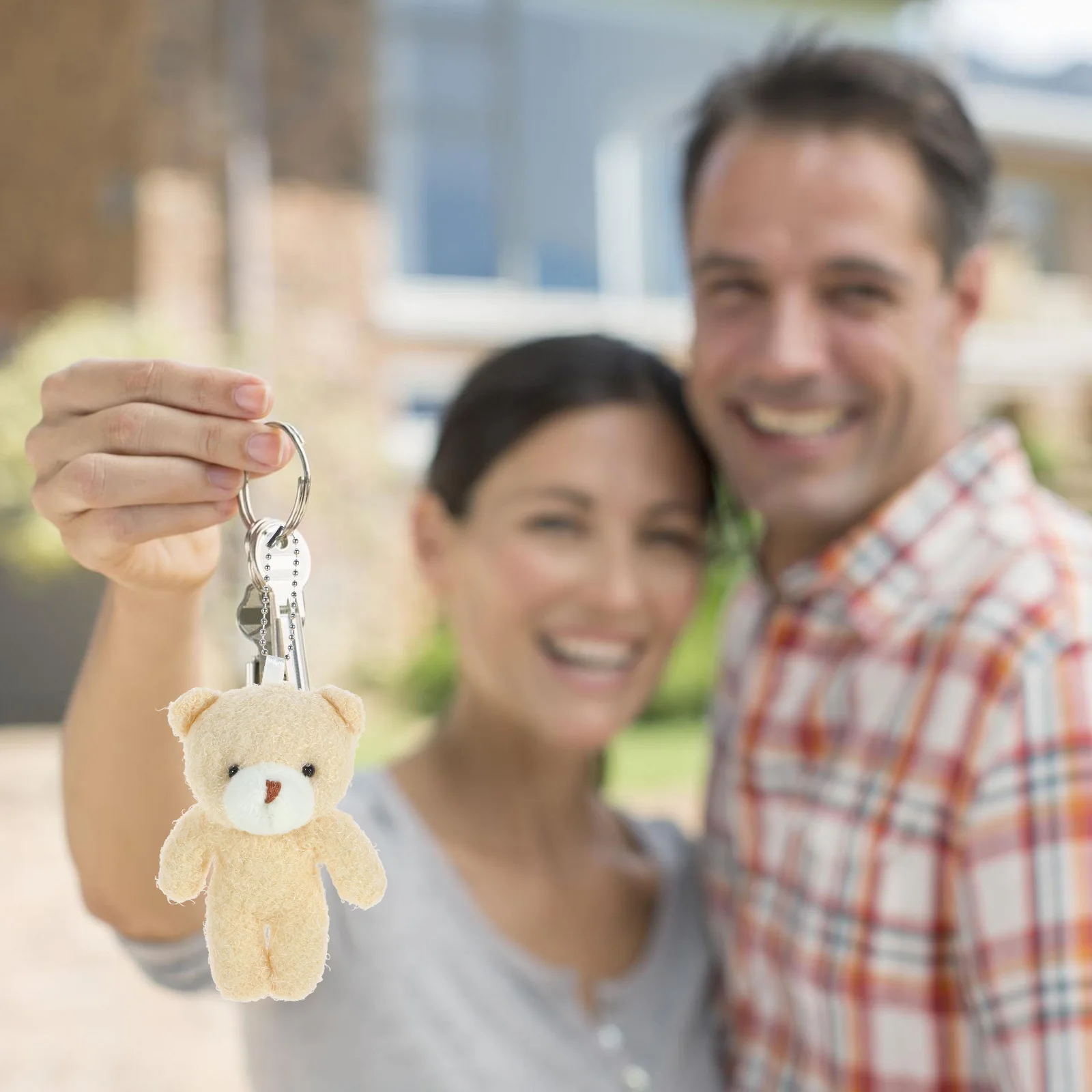 Bear Pendant Keychain Valentine's Day Mini Stuffed Animals Hairy