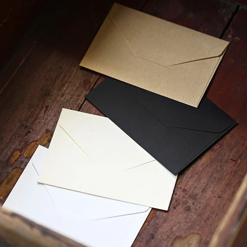20/40 Stück Fensterumschläge für Buchstaben, DIY, handgefertigte Verpackung, leeres Papier, Retro-Karte, Postkarte, Hochzeitseinladung, Geschenkumschlag